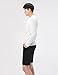 (THK02) Mens Slim Fit Twist Tee Crew Neck Lightly See-Through Stretchy Tshirts White US L(Tag Size 3XL)