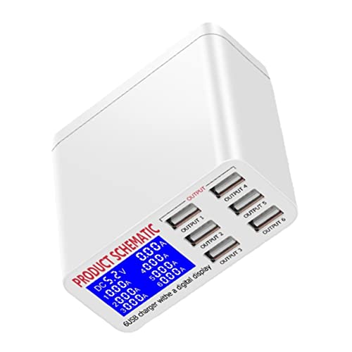 Estación de carga USB SOIMISS de 6 puertos para solucionar la falta de enchufes en casa
