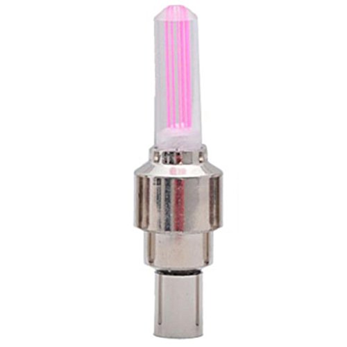 2018 Lights for Sale!! Bike Car Motorcycle Wheel Tyre Valve Cap Flash LED Light Lamp (Pink)