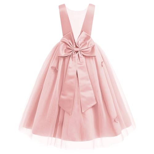 IBTOM CASTLE Kids Girls 3D Butterfly Dress Little Bridesmaid Party Dress Flower Girl Dress Wedding Photoshoot2