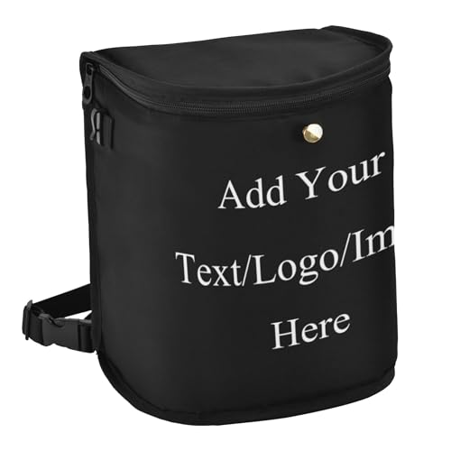Image of Wudan Custom Black Trash Cans for Car with Lid Lid Leak Proof Hanging Trash Can for Women Car Accessories