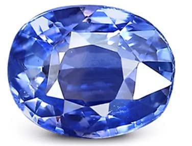 Saphir bleu de 6,50 carats, pierre de Neelam certifiée pour haute joaillerie