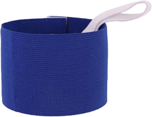 Adult Squad Armbands Elastic Non-Slip Adjustable Arm Band Neon Colored Adhesive Armband Wrist Sweatbands,for Soccer Football Training Team Sports Wrist Bands,Football Hand and Arm Pads (Blue)