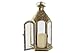 PORTAVELA METAL CRISTAL 18X18X35,5 DORADO