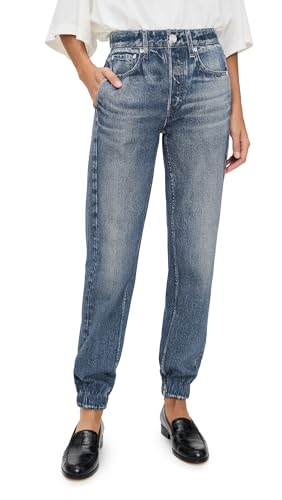 rag & bone Women's Miramar Terry Jogger Pants, Lkewd, Blue, S