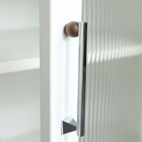 Poignées d'armoire en laiton poignée à double trou ergonomique 210mm - 7