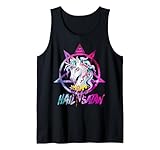Unicorn Hail Satan Death Metal Rainbow Gifts Rave Men Women Tank Top