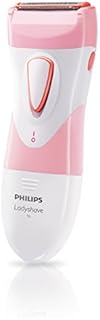 Philips Beauty SatinShave Essential Women's Wet & Dry Electric Shaver For Legs, Cordless, Pink and White, HP6306/50