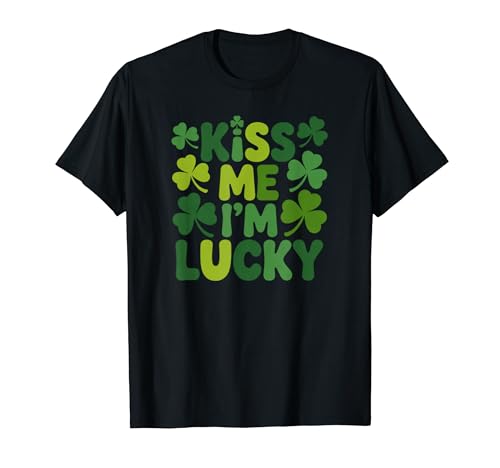 Kiss Me I'm Lucky Festive Shamrock T�V���c
