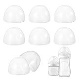 8 Count Baby Bottle Lids Compatible with Philips Avent Baby Bottles, Soft & Safe PP Bottle Caps for Avent Natural Plastic and Glass Bottles, BPA Free Baby Bottle Covers for Philip Avent Glass Bottle