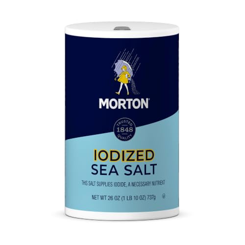 Sel de mer iodé Morton Salt 26 oz contre la carence en iode dans les plats