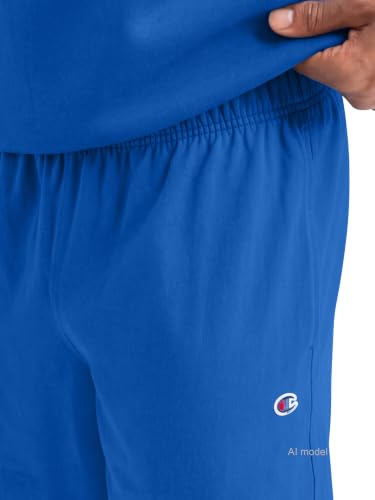 Image of Champion Men's Lounge Shorts, Standard Fit, 9 Inch Inseam, Lightweight 100% Cotton, Available in Regular and Big & Tall