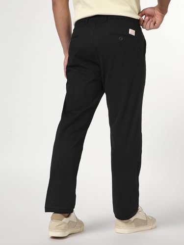 Image of Urbano Fashion Men's Straight Fit Mid Rise Cotton Casual Chinos Trousers Stretch