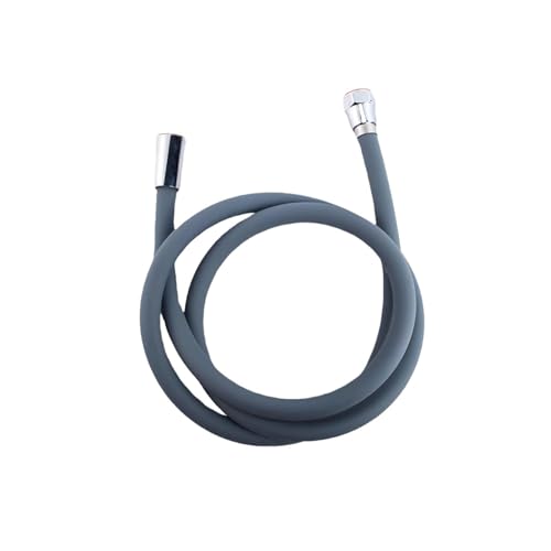 Manguera de ducha flexible de silicona de 1,5 m, conector de ducha de 0,5 hilos, flujo de agua de alta presión en el baño
