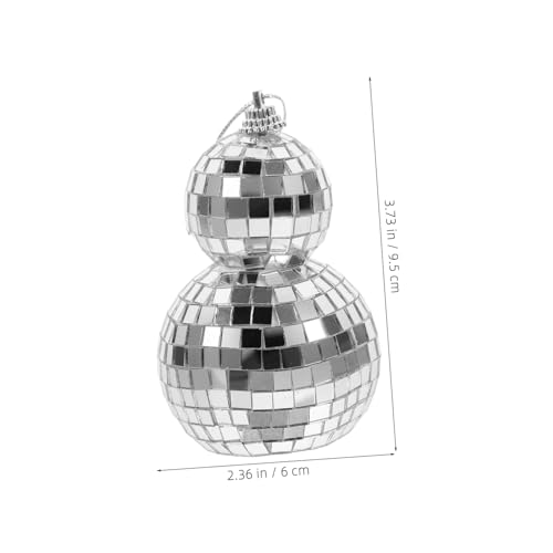 Bola espejada decorativa PRETYZOOM para fiestas, bodas y festividades — ornamentación colgante segura, ligera y reutilizable para ambiente festivo en hogar, bar o KTV miniatura 6