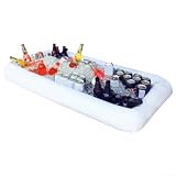 Aufblasbare Eis-Servier-Buffetbar zur Aufrechterhaltung der Temperatur von Speisen und Getränken mit eingebauter Drainage für mühelose Reinigung