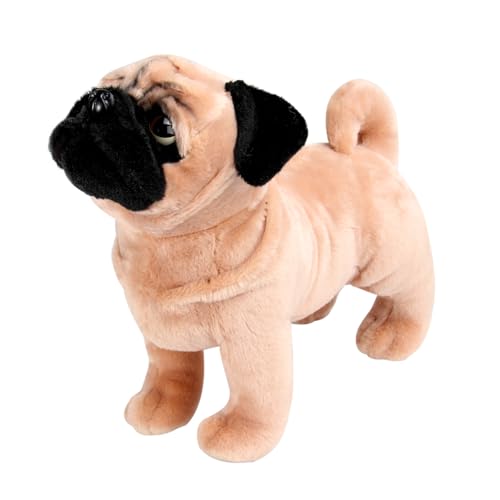 Peluche pug chien de jeu nocturne pour des nuits paisibles en famille