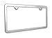 Mirror Polished Anti-Theft License Plate Frame 304 Stainless Steel Includes US/Import Style Steel Screws, Bolts and Caps 2 Hole Frame Security Designed Semi-Permanent by DFDM National