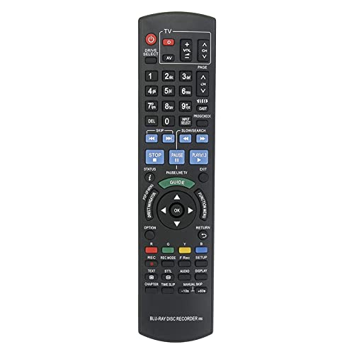 VINABTY N2QAYB000475 Replacement Remote Control Compatible with Panasonic Blu-ray Disc Recorder DMR-BW880 DMR-BW780 DMR-XW480 DMR-XW380 N2QAYB000479 N2QAYB000644 N2QAYB000757 N2QAYB000756 N2QAYB000475