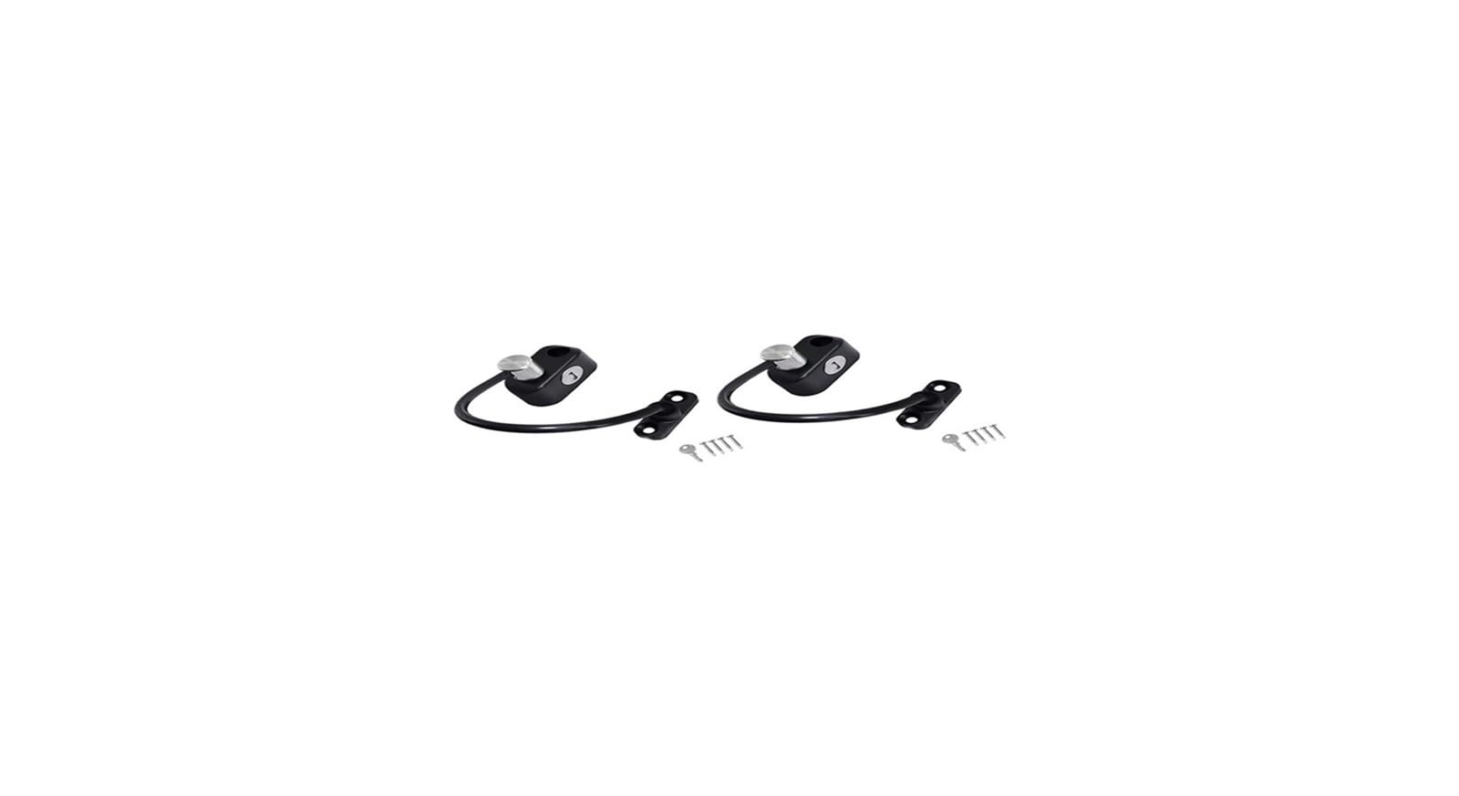 FGJsfhrDTU Window Locks Window Safety, Window Restrictor With Keys And Screws, & Door Cable Security Lock lor :(Black C)