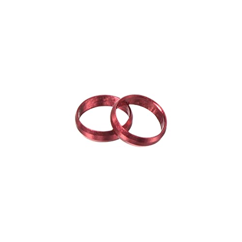 PATIKIL Dart Shaft Rings, Aluminum Dart O-Ring Accessories for Plastic & Nylon Shafts - 3 Pack (Red) - Image 4