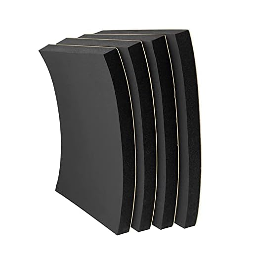 Foam Padding Sheet 3/4" Thick with Adhesive Backing Neoprene Insulation Foam High Density Stick Firmly for Furniture Cars Speakers 4 Inch X 4 Inch (4 Pcs)