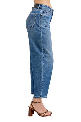 Judy Blue Womens Jeans - High Waisted Soft Barrel Stitch Thru Pocket4