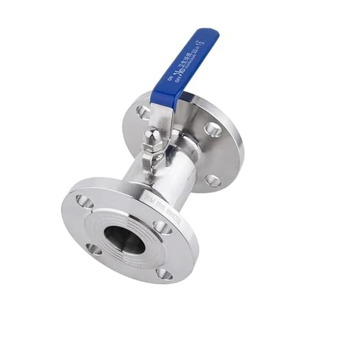 Vanne à bille à bride DN40 inox 304 PN10 à commande manuelle - 6