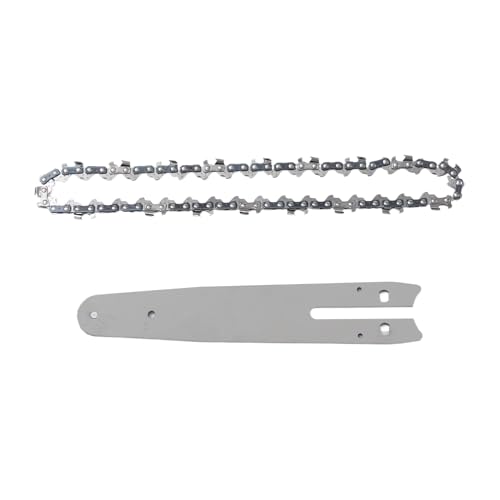 チェーンソーチェーンレールセット - 交換用ガイドロッドの組み合わせ、木の枝切断用の高性能チェーンを備えた堅牢な交換部品 ガーデニング、林業、薪の手入れ用の耐久性のあるアクセサリーキット