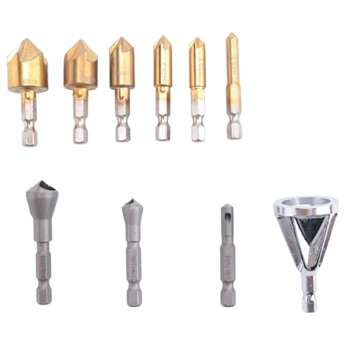 Desikixudy Entgrater-Werkzeug-Set für Entgratmaschine mit 90-Grad-Neigungsbohrung, kombiniert und mit dem Set mit Entgratmaschinen.