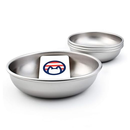 Dishwasher Safe Stainless Steel Cat Bowls