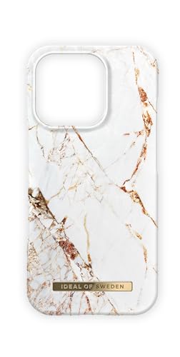 Coque iPhone 16 Pro IDEAL OF SWEDEN Carrara Gold en plastique rigide