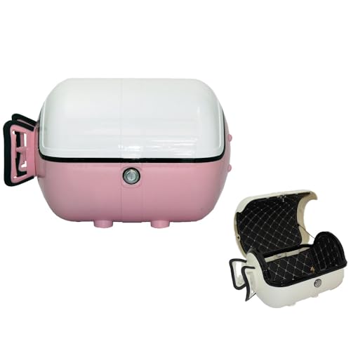 Amazon | バイク用 リアボックス トップケース 33L 【ホワイト/ピンク