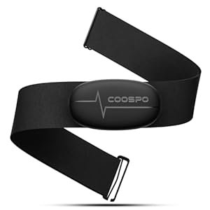 COOSPO Heart Rate Monitor Chest Strap H6M, Bluetooth ANT+ Heart Rate Monitor Chest Sensor with 400H Battery, HRM Works with Strava/Wahoo Fitness/Polar Beat/Peloton/Zwift/DDP Yoga App
