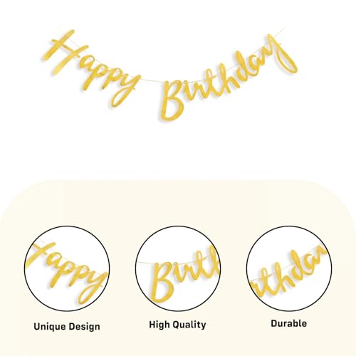 Image of Party Propz Happy Birthday Decoration Kit - 63 Pcs, Multicolor Balloons for Birthday, Birthday Decor Items with Colorful Plates, Golden Happy Birthday Banner Decoration for Boys & Girls (Cardstock)