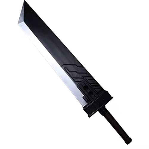42.5 Fantasy Foam Sword Anime Cosplay Sword Buster Sword PU Foam Zweihander Broad Sword (Black)