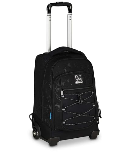 Mitama Trolley Scuola Dr.Trolley #BDBF SPLASH, Nero, Zaino Doppio Scomparto,