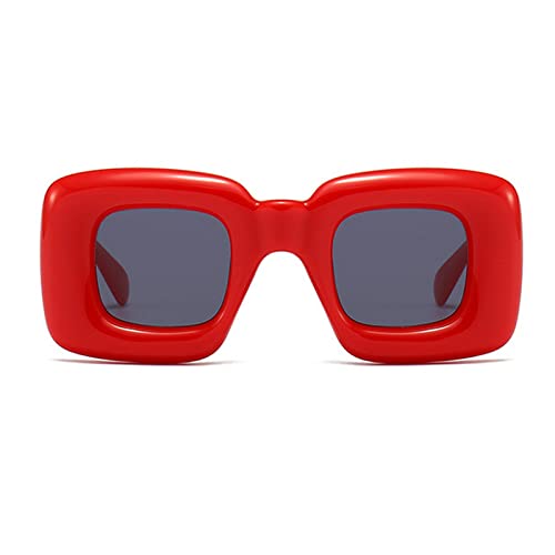 Image of laureles Fashion Cat Eye Y2K Sunglasses Women Vintage Red Yellow Blue Square Sun Glasses Men Punk Shades UV400