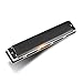 KMDSM Mundharmonika, professionelle Mundharmonika, 28-Loch-C-Mundharmonika Anfänger Erste Schritte Üben von empfohlenen Musikinstrumenten, schwarz ( Color : Black , Size : 18.5 × 3 × 2.5cm )