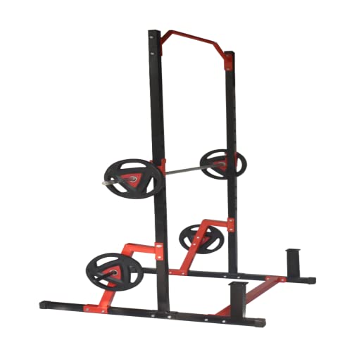 Image of Hashtag Fitness Multifunction Power Adjustable Rack Squat Stand Power Rack cage for Home Gym equipments Squat Stand with j Hooks and Pull up bar