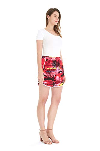 Image of Hawaii Hangover Family Matching Hawaiian Clothes, Sunset Red | Family matching Hawaiian outfits, Sunset Red, lightweight rayon, machine washable, tropical floral print, luaus, cruises