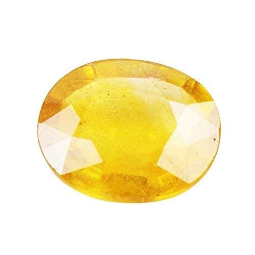 Sidharth Gems Natural Pukhraj 6.25 Ratti - 5.62 Carat Unheated Untreated Ceylon Yellow Sapphire Authentic Certified Natural Gemstone AAA++ Quality (B07H1K8N87) Amazon Price History, Amazon Price Tracker
