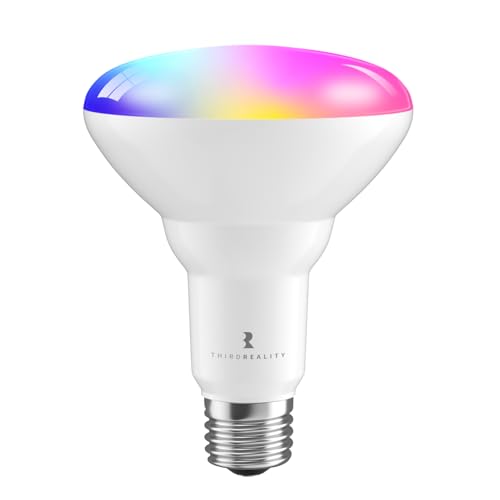 THIRDREALITY Smart Color Bulb ZB3, Zigbee hub Required, 650 Lumens, BR30/E26 Flood Light,RGB Full Color, ETL/FCC Certified,Compatible with Home Assistant, SmartThings, Aeotec, Homey, Hubitat, Alexa