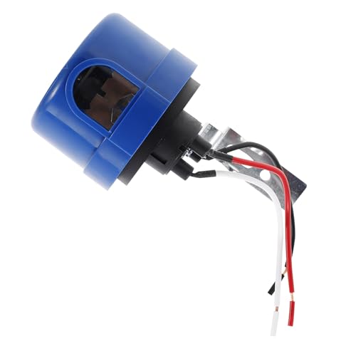 Angoily Interruptor Fotocélula para Luz de Calle Sensor Fotoeléctrico LED con Control Automático Detección Precisa de Luz Natural Anti-interferencias Ahorro Energético para Iluminación