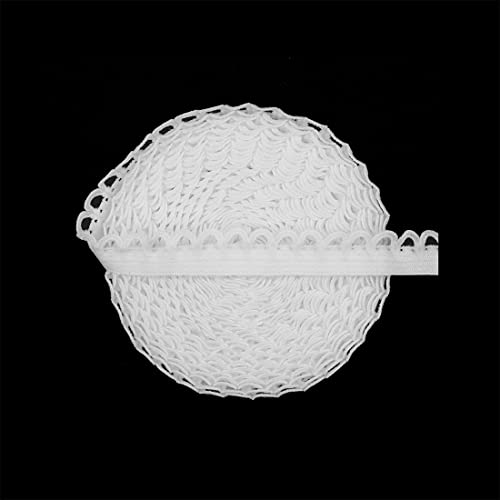 Diy Park 5 Yard 3/8 Inch 10Mm Picot Loop Decorative Frilly Lace Trim Elastics Spandex Band Underwear Lingerie Dress Sewing Craft  thumb #3