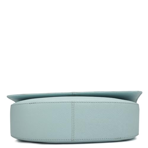 Image of Da Milano Women's Leather Shoulder Bag - Blue