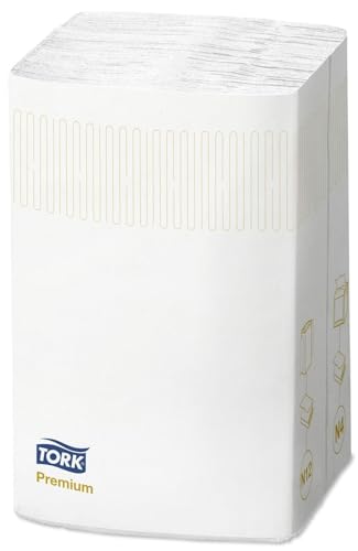 Tork Xpressnap 2-Ply Napkin, 2 Fold, White, Pack of 1000 SCA53991,213 x 165mm