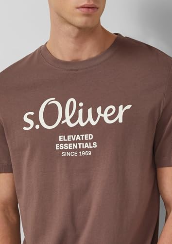 s.Oliver Herren T-Shirt 2139909 Brown S – Ansicht 3