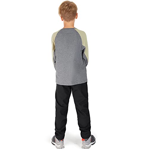 Asfixiado Boys Snow Ski Pants Hiking Kids Girls Outdoor Waterproof Sherpa Warm Winter Outdoor Pants #7520 Black-S-E'x #TOP3