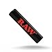 RAW Black Glass Rolling Tips - 6 Pack + Limited Edition RAW Tiny Matte Black Murder'd Tray Key Chain and Scoop Card - Reusable, Heat-Resistant, Premium Design